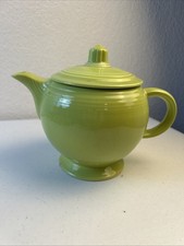 Fiestaware 2 Cup Teapot In Retired Chartreuse 90s Some Chips See Pics