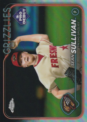 2024 Topps Pro Debut Chrome Refractor Sean Sullivan #PDC-82 Fresno Grizzlies
