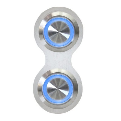 Retro Billet Switch /Blue Illumination - Single Switch Johnny Law Motors muscle