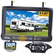 RV Backup Camera Wireless Plug and Play: Pre-Wired for Furrion System 1 Camera