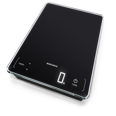Soehnle Page Profi 100 Digital Kitchen Scale With Timer 15kg Capacity - Black 61
