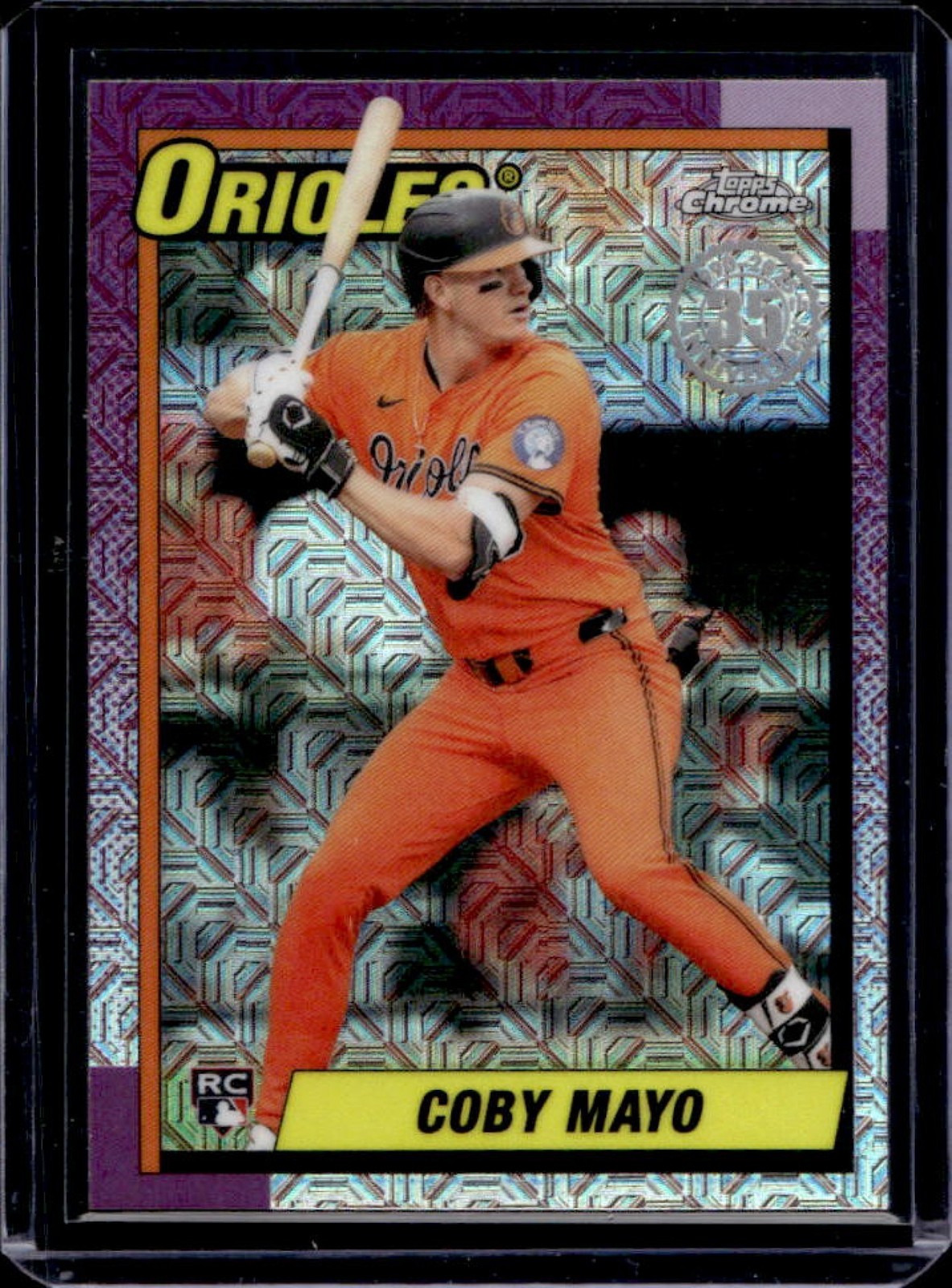 2025 Topps Update Coby Mayo Silver Pack 1990 Chrome RC Refractor #U90C-51