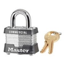 Master Lock 3KA3210 1.5 In. 4 Pin Tumbler Steel Pad Lock