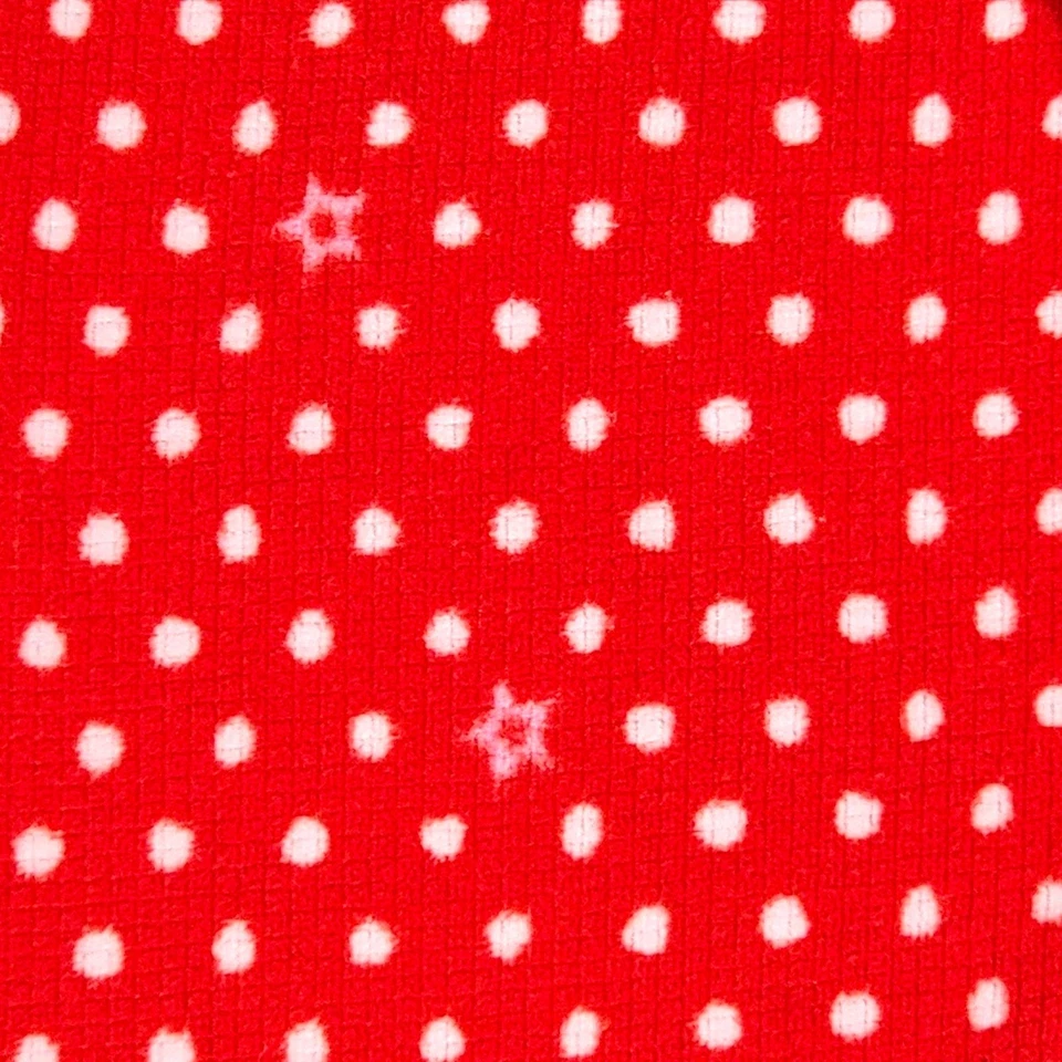 Pantalones de pijama rojos American Girl niñas talla M 10 estrellas lunares terciopelo pijamas salón Foto 3 de 4