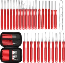 34Pcs Terminal Removal Tool Kit, Electrical Pin Removal Tool Kit,Electrical Wire