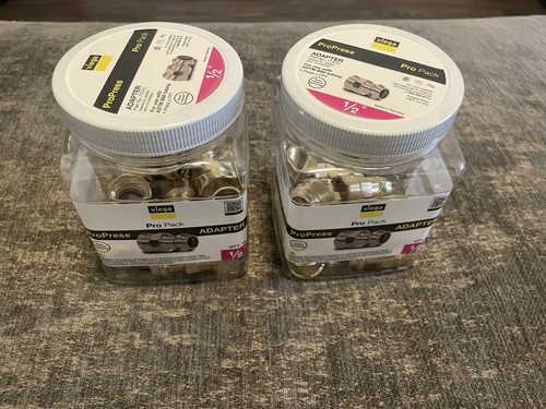 VIEGA 77510 PROPRESS 1/2 IN. PRESS X 1/2 IN. FPT ZERO-LEAD BRONZE 2 Packs 20 ADA