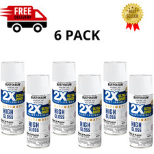 Rust-oleum American Accents 2x Ultra Cover Gloss White Spray Paint 12oz 6 Pack Rust-oleum American Accents 2x Ultra Cover Gloss White Spray Paint 12oz 6 Pack