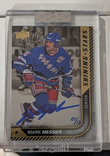 2019-20 MARK MESSIER Upper Deck Clear Cut Auto /11 Shining Stars NY Rangers
