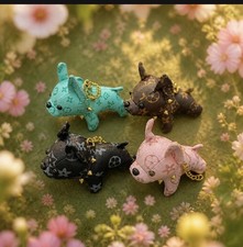 French Bulldog Bag Charm Key Chain | Designer Style Purse Accessory 4 Dogs