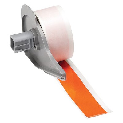 Brady M7c-1000-595-Or Continuous Label Stock, Orange, Gloss, 1 In W