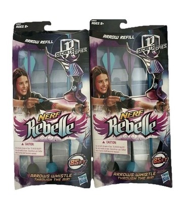 Nerf Rebelle Secrets Spies Bow Arrow Refill Pack 3 Lot Of 2