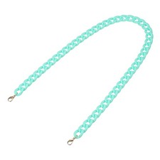 Acrylic Purse Strap,35.4" Matte Bag Chain Replacement Pale Blue