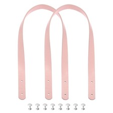 2pcs 24 Inch Leather Purses Straps Handbag Belt Band Bag Handle, Pink
