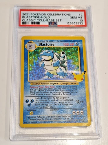PSA 10 Blastoise Holo Celebrations Classic Collection 2/102 GEM MINT
