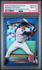 ROMAN ANTHONY 2025 Bowman Chrome Blue Reptilian Refractor RC /150 PSA 10 (Pop 3)