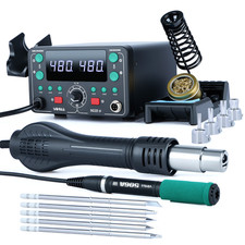 YIHUA 902D-IV T12 Soldering Station 775W with Hot Air Gun Desoldering Rewok Kit