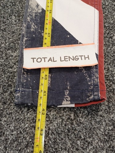 Religion Roxy Jeans Women W32 L32 Blue Skinny Union Jack Zip Fly - Picture 9 of 16