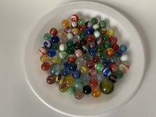 Lot Of Vintage Marbles Sold By The Pound Various Colors And Styles