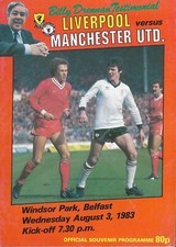 Liverpool v Manchester United. Billy Drennan Testimonial. 1983/1984