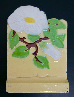 Malibu Floral Baseboard Tile Contoured Edge Yellow