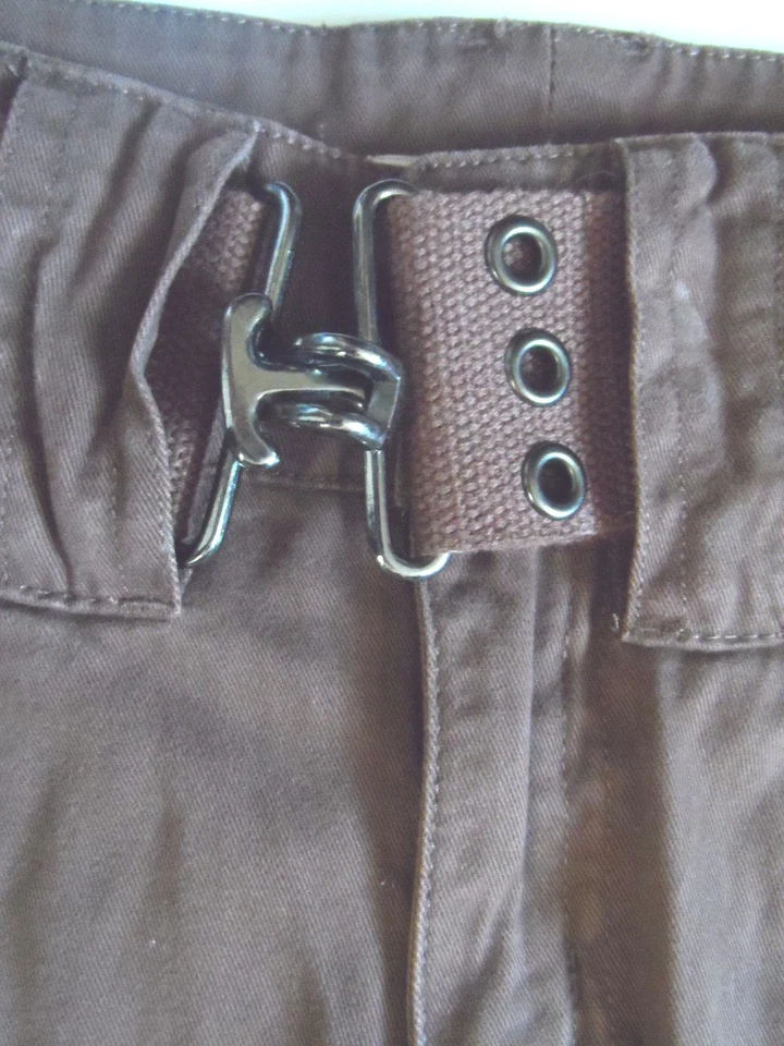 Новый Xhilaration девочек брюки с ремнем, коричневый, размер: 10 (po) - Изображение 3 из 4