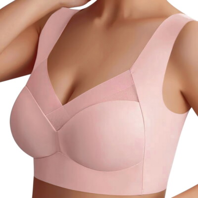 Comfort Women  Seamless Push Up Bra Shapewear Stretch Comfy Crop Top Vest Sports