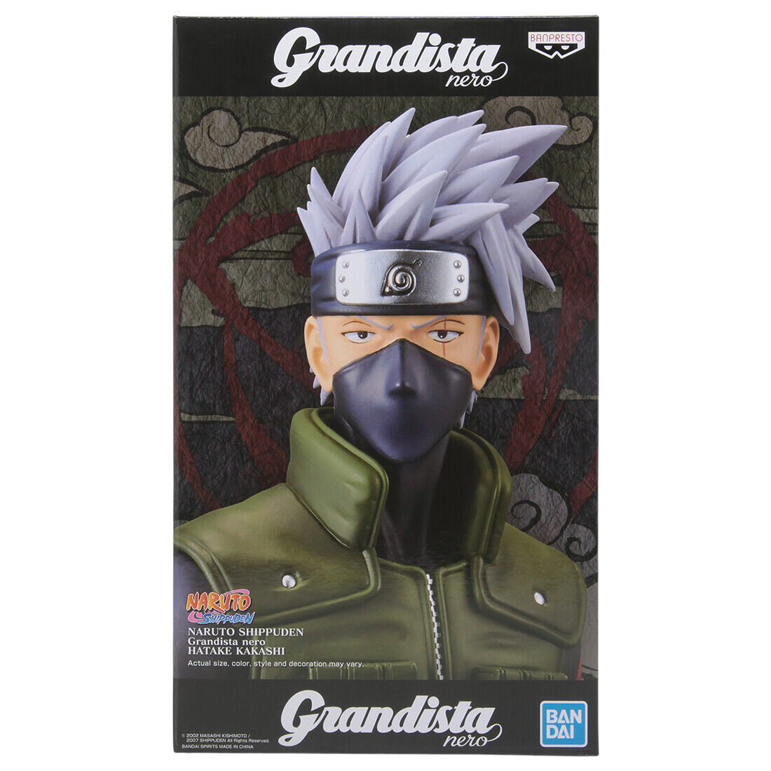 Boneco Naruto Shippuden Hatake Kakashi Grandista Nero - Bandai