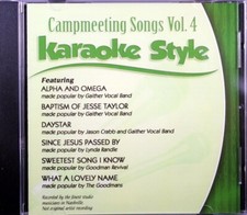 Campmeeting Songs Volume 4 Karaoke Style NEW CD G Daywind 6 Songs