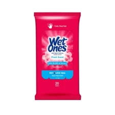 5 Pack Wet Ones Hand Wipes Fresh Scent 20 Count Each Travel Pack