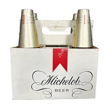 Michelob Beer Bottles 4 Sealed Display Only in Original Carton-Very RARE!