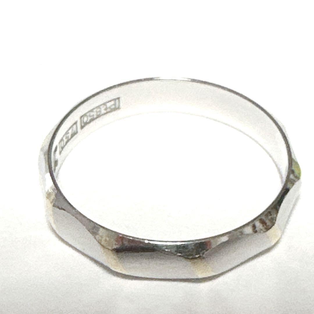CELINE Ring Pt850/750 Platinum Silver Size 7 Women