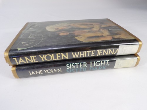 Two 1st Ed Jane Yolen Books Sister Light Sister Dark, White Jenna Hardback C24 - Picture 3 of 11