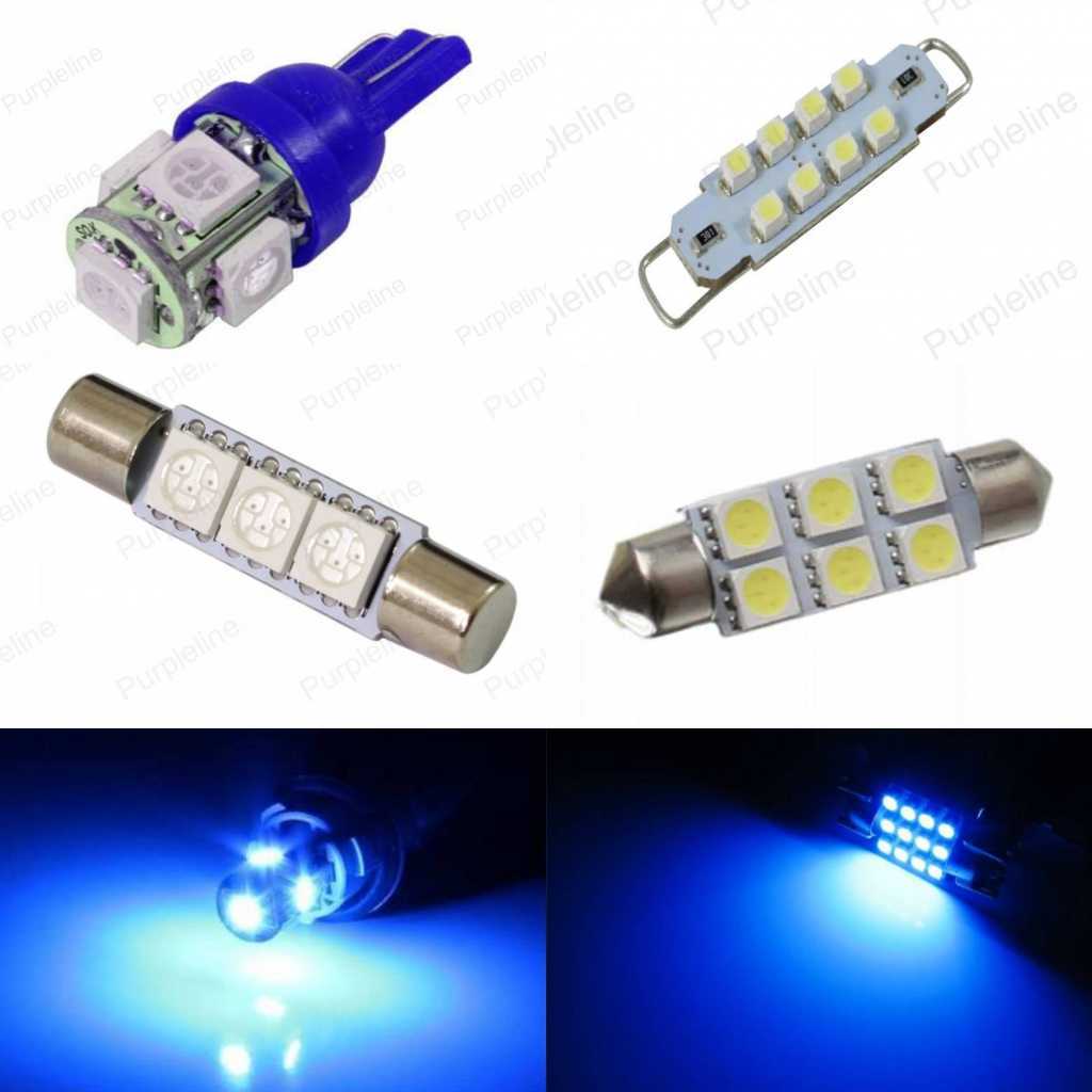 13 x Blue LED Interior Light Kit For 2006 2013 Chevrolet Chevy Impala