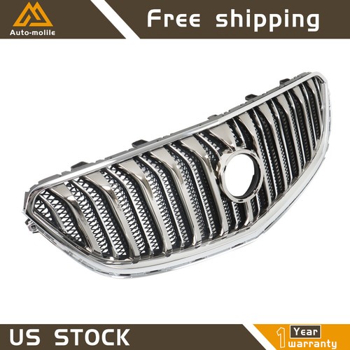Front Upper Bumper Grill Grille Chrome Black Plastic For 2013-2017 Buick Enclave - Bild 4 von 12