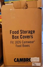 Cambro 1826CCW135 Clear Camwear Food Box Cover Lid 18" x 26" Storage |8ct|