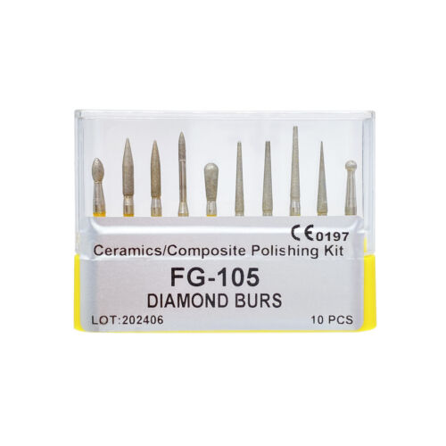 Dental FG Diamond Burs Impugnatura ad attrito per manipolo ad alta velocità 15 tipi - Foto 6 di 17