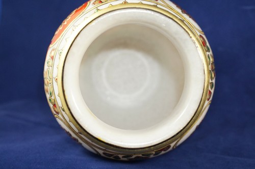 7" Marble Vase Flower Pot Handicraft Meenakari Stone Hand Painted Indian Art - Picture 5 of 9
