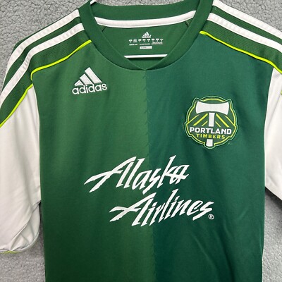 Portland Timbers Adidas MLS Soccer Jersey Mens S Green Football