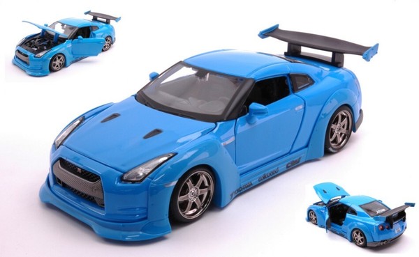 Maisto 1/24 Nissan Gt R 2009 Design Tokyo Modern Blau Statisches Modell Diecast-image