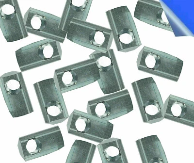 ALCLIPTEC SPARPAKET 100x Nutensteine mit Kugel Nut 8 Aluprofil ALU