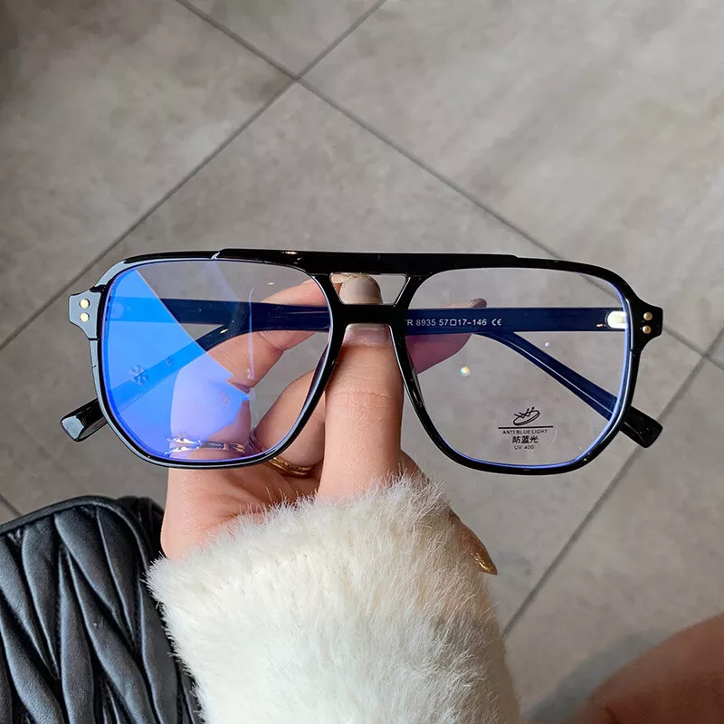 49263 Oversized Cat Eye TR90 Glasses Frames Anti Blue Light Ultralight Men  Women Optical Fashion Computer Glasses