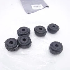6 pcs Facmogu Black Plastic Quick-Fit Cymbal Nuts 8mm A19113-MG for Percussion D