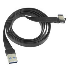 3CM USB 3.0 Type-A Male to USB3.1 Type-C Male Up/Down Angle USB Data Sync Cable