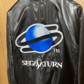 Sukajan SEGA SATURN Japan Satin Embroidery Souvenir Jacket Size LL (US L) New