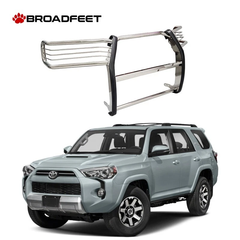 fits 10-23 Toyota 4Runner STAINLESS STEEL Grille / Brush Guard Bumper Protector — 第 2/4 张图片