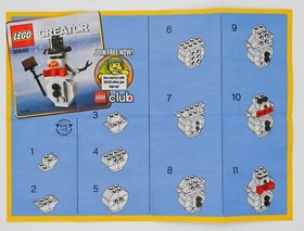 LEGO CREATOR 30008 & 30009 Snowman & Tree Complete w/instruc. & painted boxes