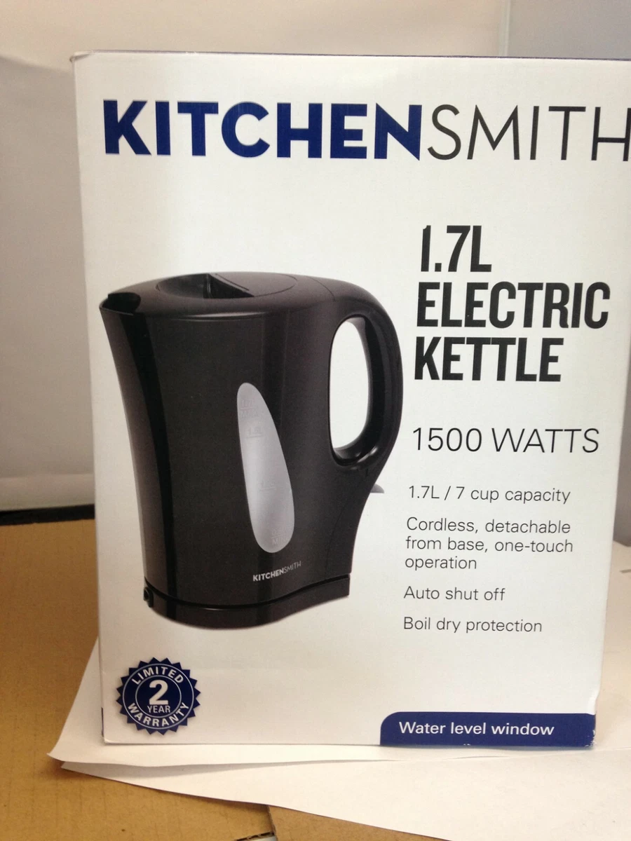 KitchenSmith by Bella Electric Tea Kettle - Black –