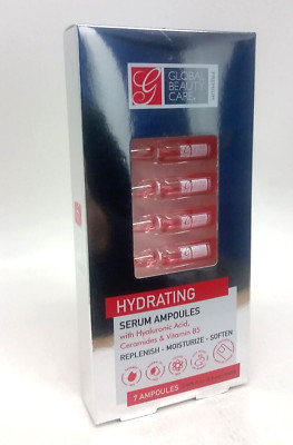 ( Lot 3 ) Global Beauty Care 7-Hydrating Serum Ampoules:Hydraulic Acid/Ceramide