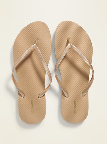 old navy gold slippers