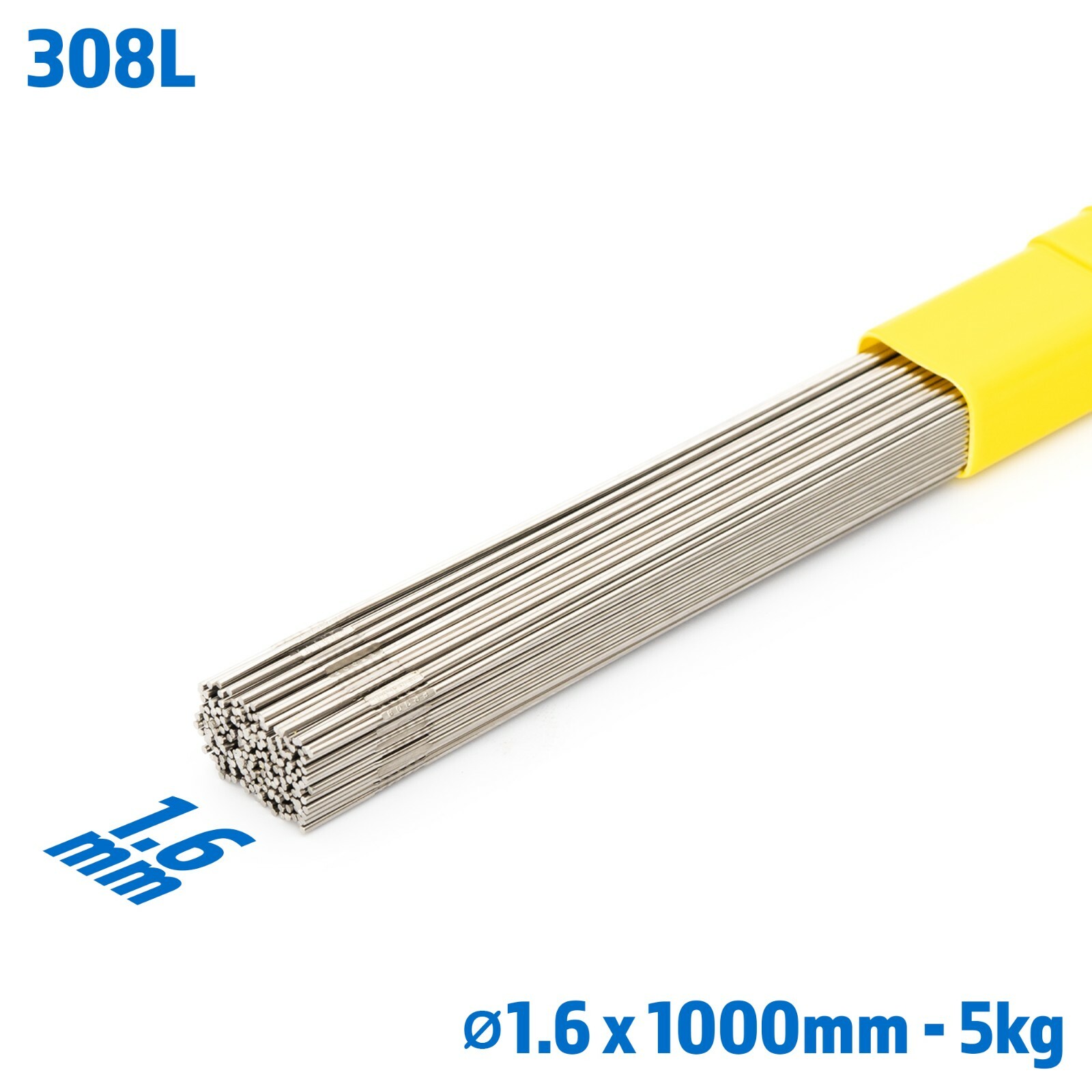 WIG Schweißdraht Edelstahl 1.4551 – 1,2 Mm X 1000 Mm, 1 Kg, Für V2A/VA, ER 347 Si
